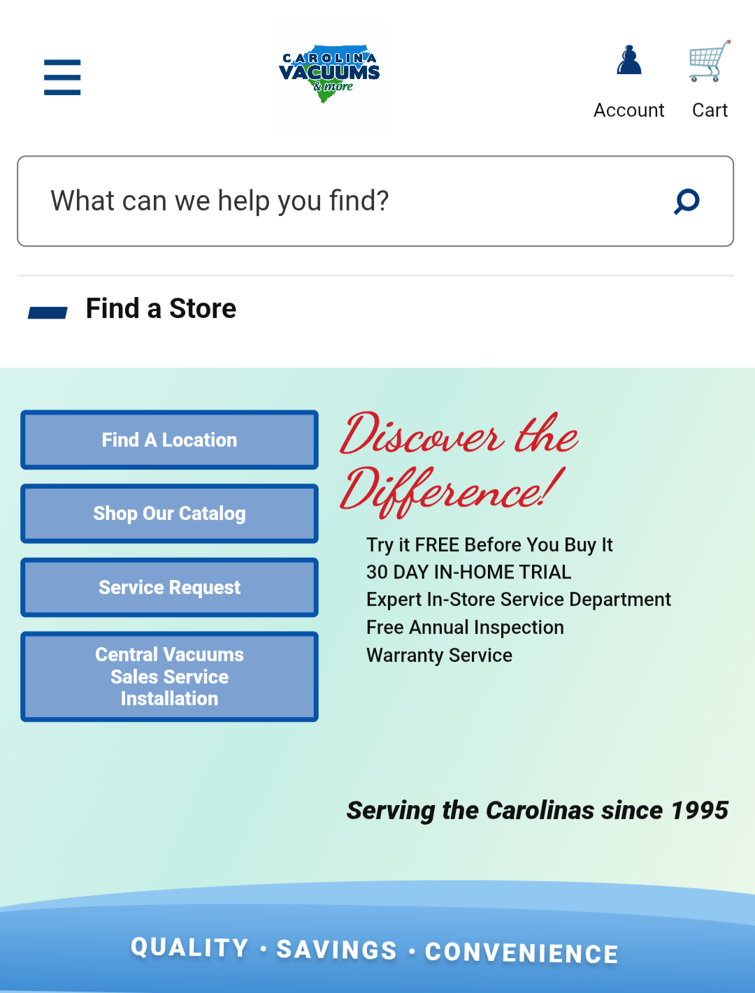 Carolina Vacuums & More APPTLY project