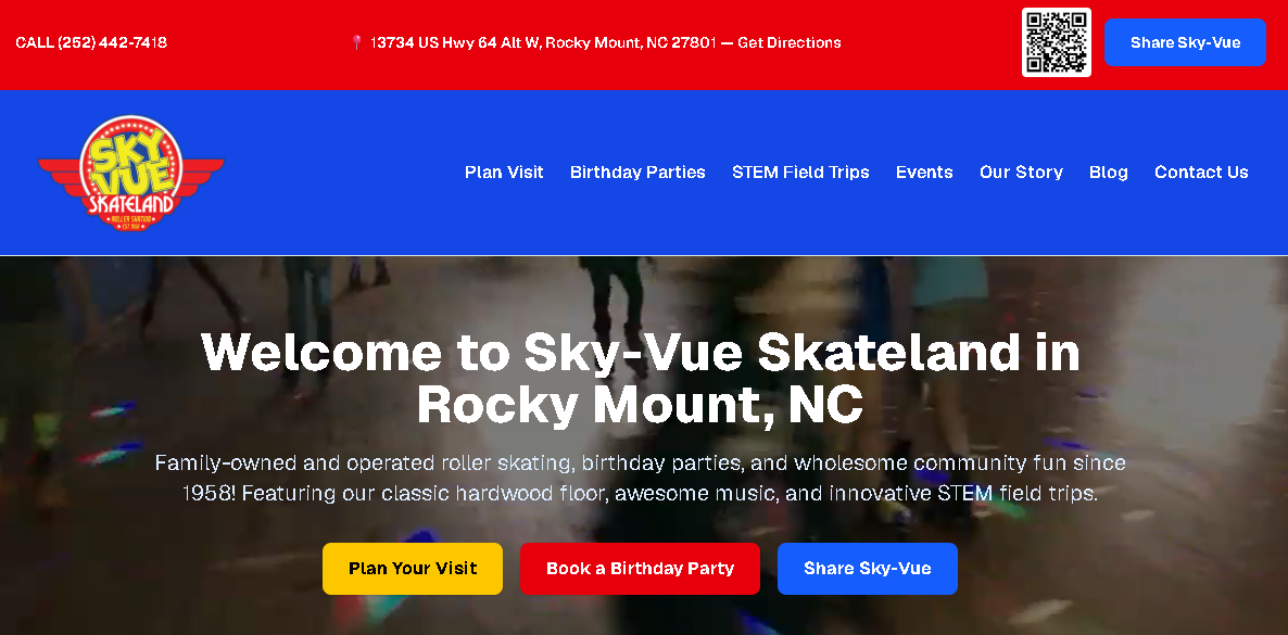 Sky-Vue Skateland APPTLY project